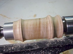 Beal Turning Treen Finished Turning on Mandrel