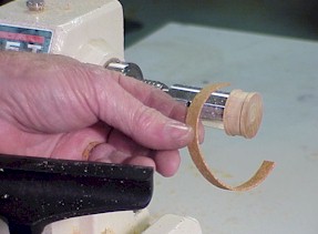 Beal Turning Treen Stopper with Cork Strip
